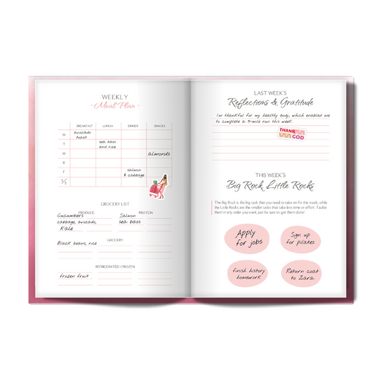 2024 Book'd & Busy Planner Kit- HARDBOUND BINDING