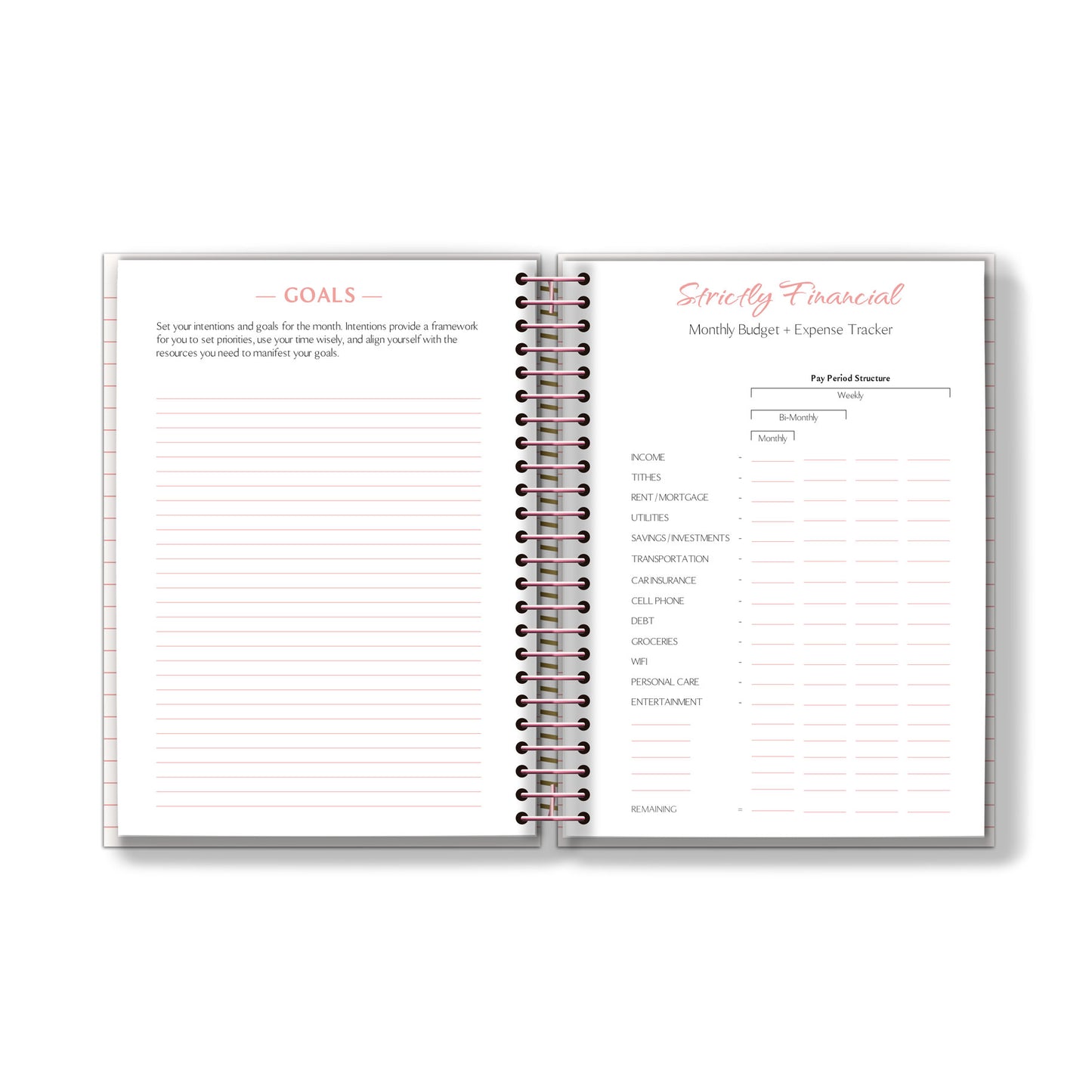 Undated Academic Planner