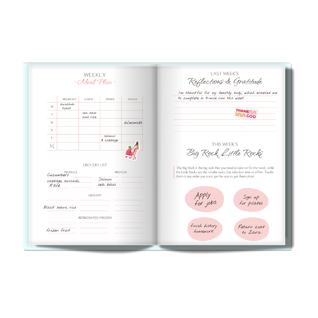 2025 Book'd & Blessed Planner Kit - HARDBOUND BINDING