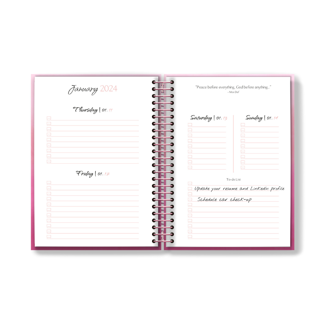 2025 Book'd & Busy Planner Kit- SPIRAL BINDING