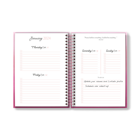 2025 Book'd & Busy Planner Kit- SPIRAL BINDING