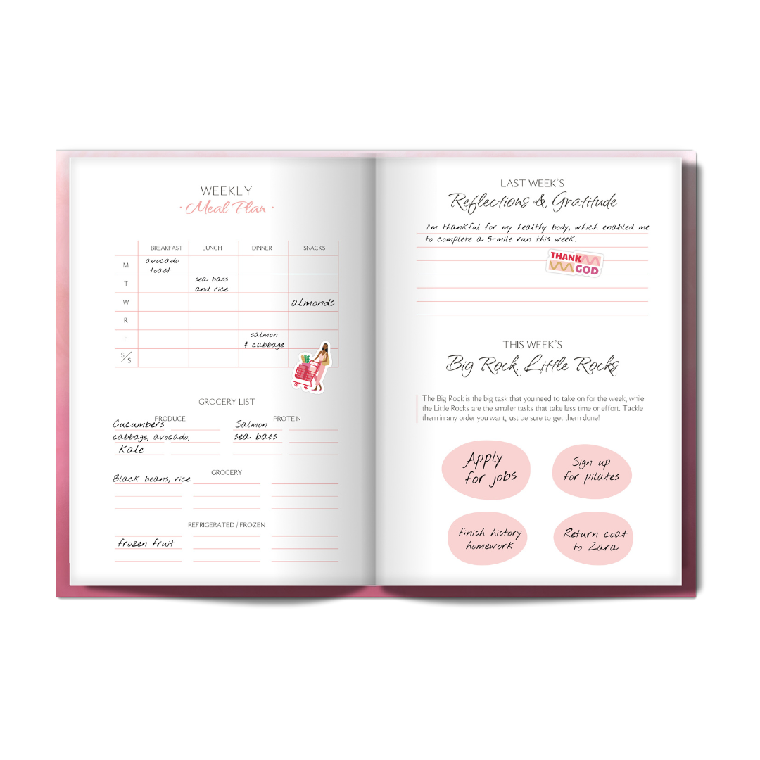 2025 Book'd & Busy Planner Kit- HARDBOUND BINDING