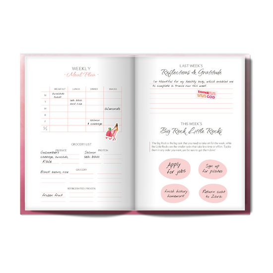 2025 Book'd & Busy Planner Kit- HARDBOUND BINDING