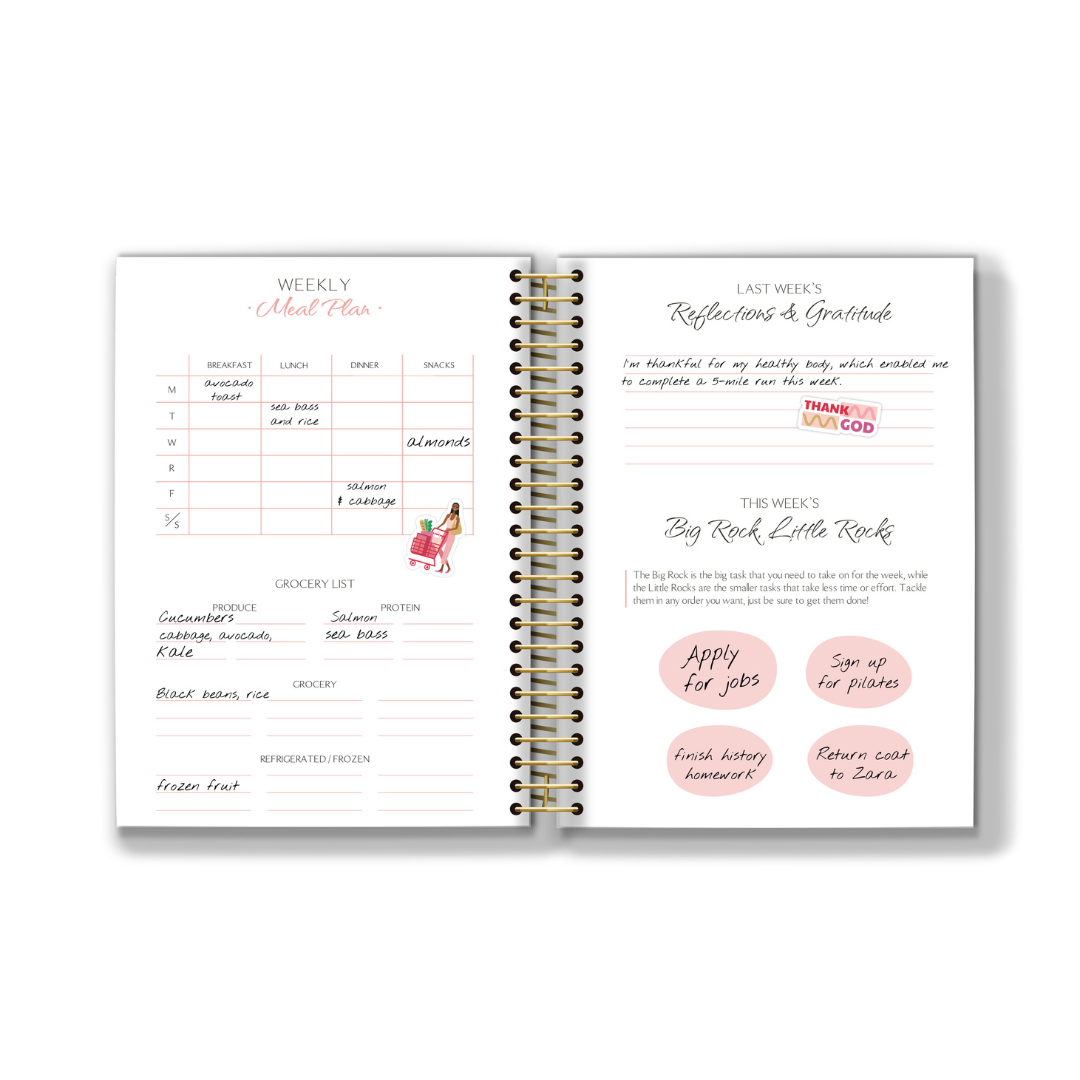 2024 Book'd & Busy Planner Kit- SPIRAL BINDING