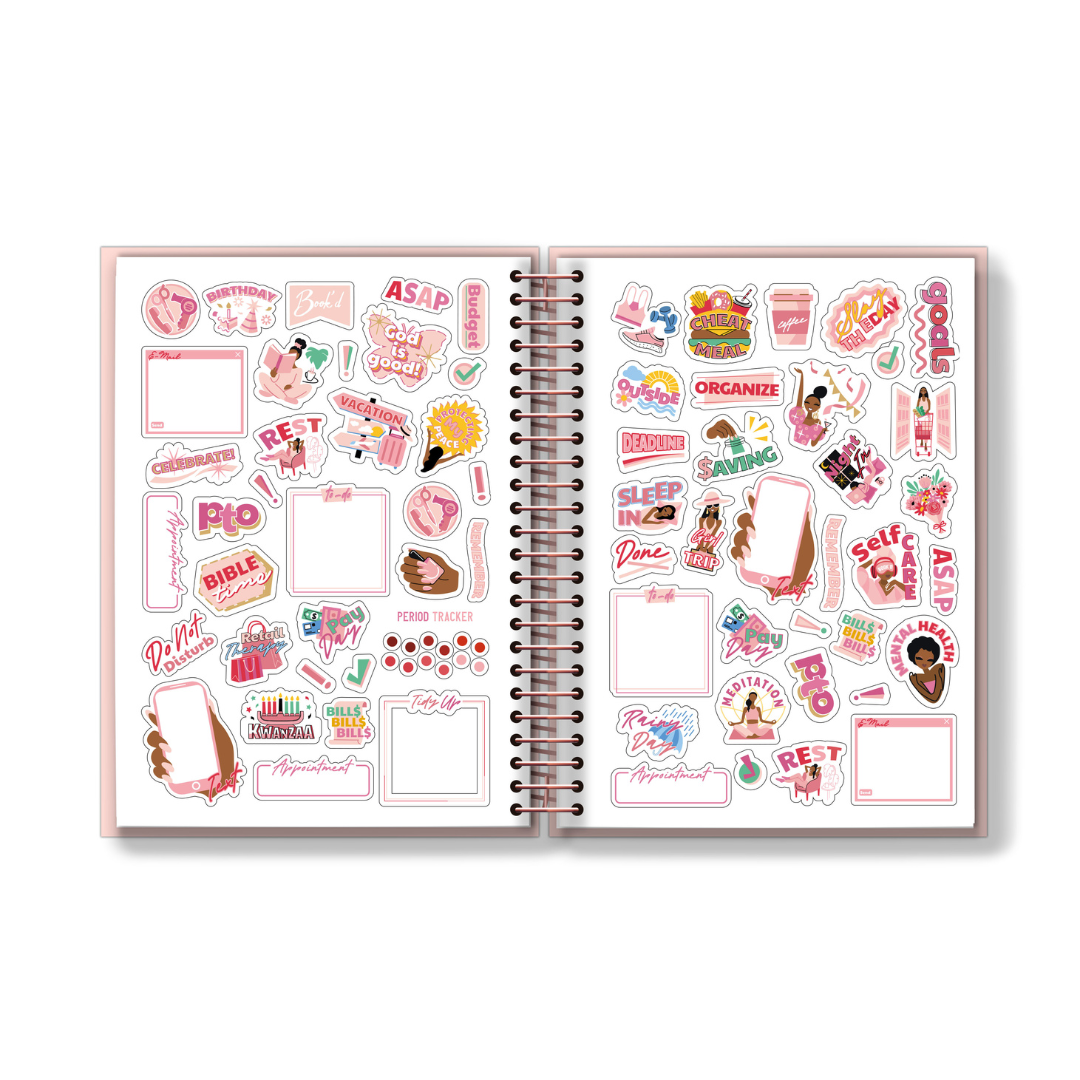 2025 Book'd & Busy Planner Kit- SPIRAL BINDING