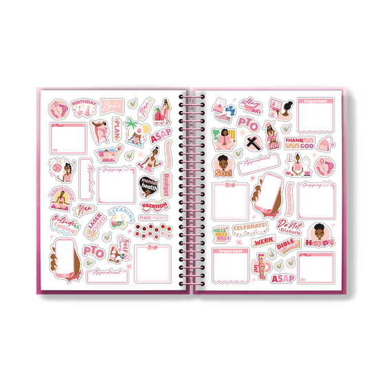 Load image into Gallery viewer, 2024 Book&amp;#39;d &amp;amp; Blessed Planner Kit- SPIRAL BINDING
