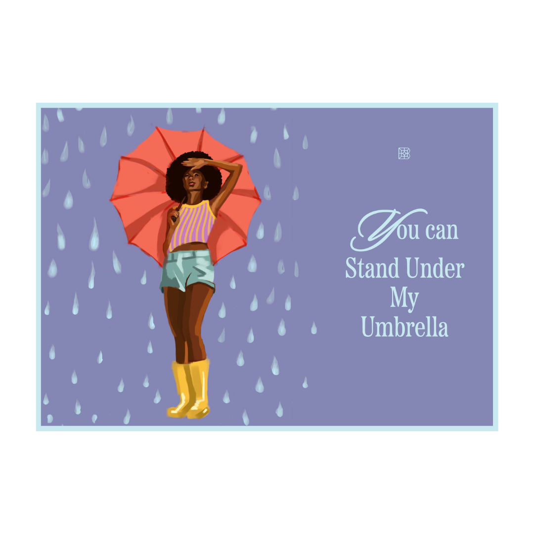 Under My Umbrella Digital Greeting Card