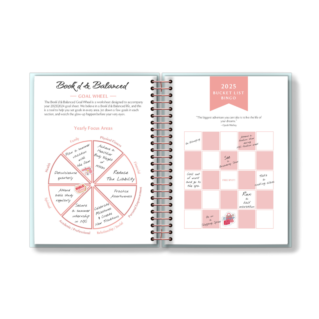 2025 Book'd & Blessed Planner Kit- SPIRAL BINDING