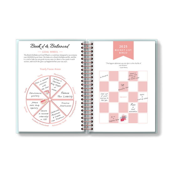 2025 Book'd & Blessed Planner Kit- SPIRAL BINDING