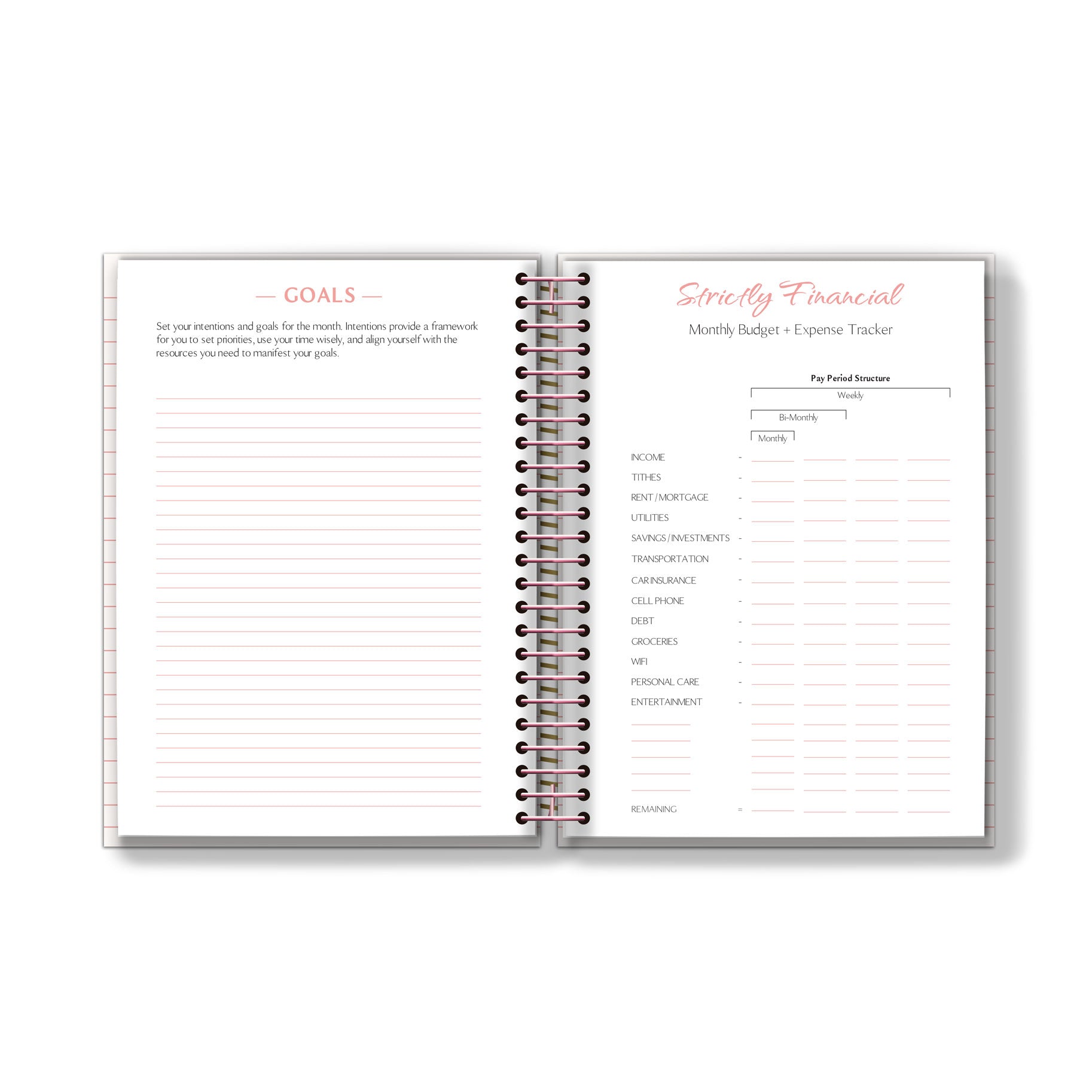 Undated Academic Planner