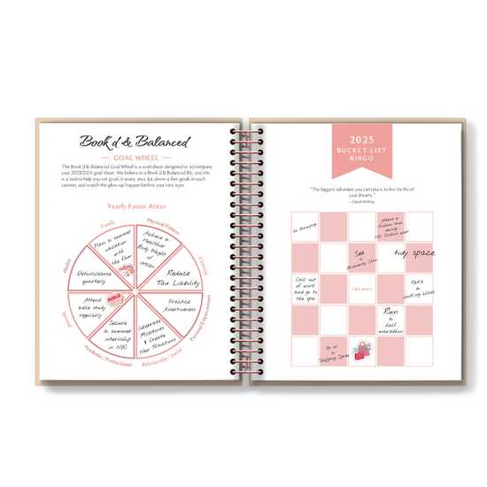 2025 Book'd Deluxe Planner Kit- SPIRAL BINDING