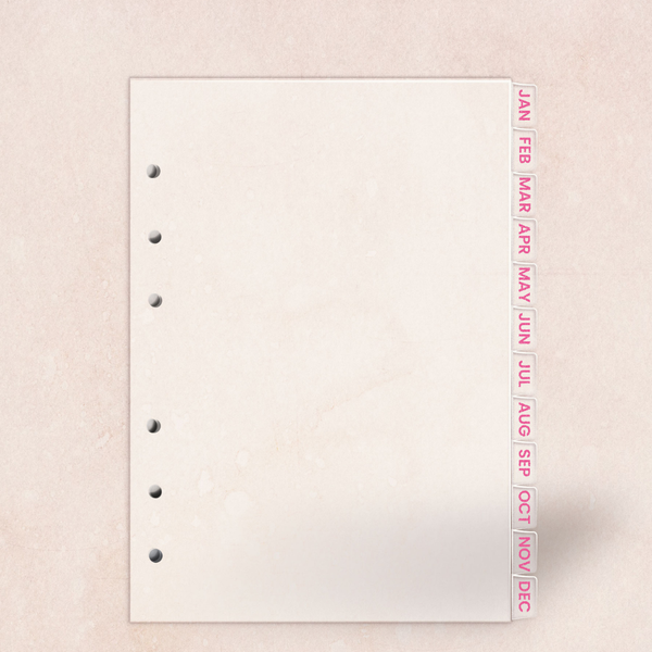 Monthly Tab Dividers