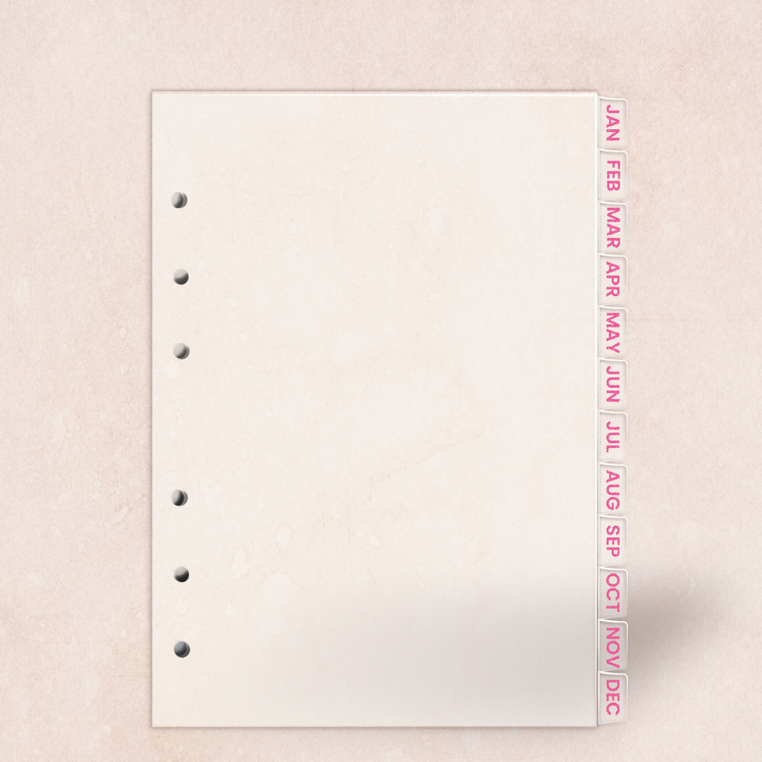 Monthly Tab Dividers