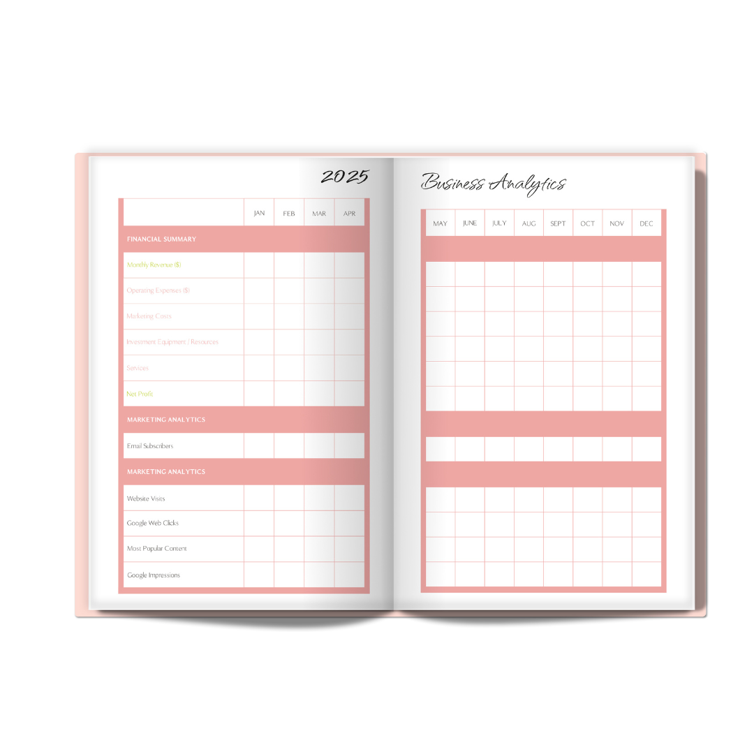 2025 Book'd & Busy Planner Kit- HARDBOUND BINDING