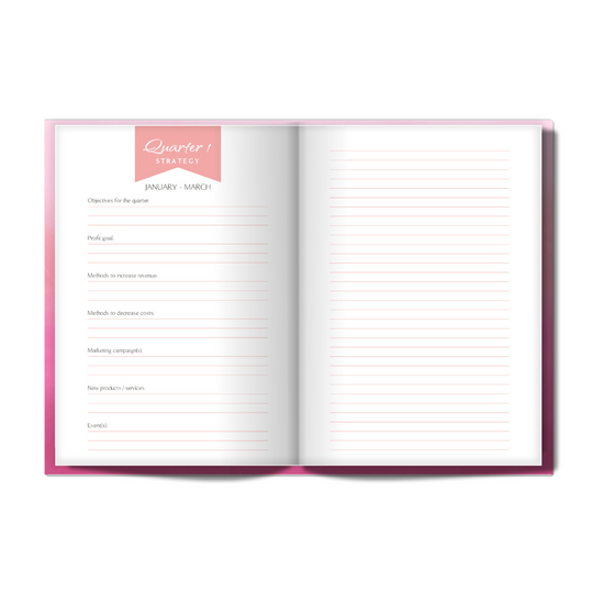 2024 Book'd & Busy Planner Kit- HARDBOUND BINDING