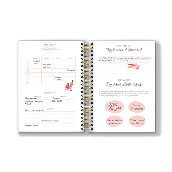 Load image into Gallery viewer, 2024 Book&amp;#39;d &amp;amp; Blessed Planner Kit- SPIRAL BINDING
