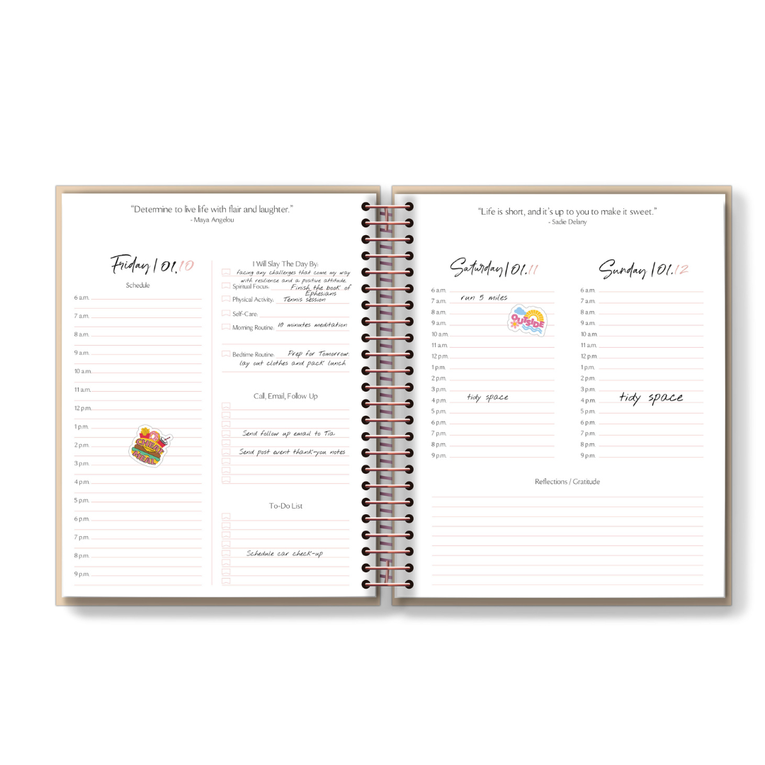 2025 Book'd Deluxe Planner Kit- SPIRAL BINDING