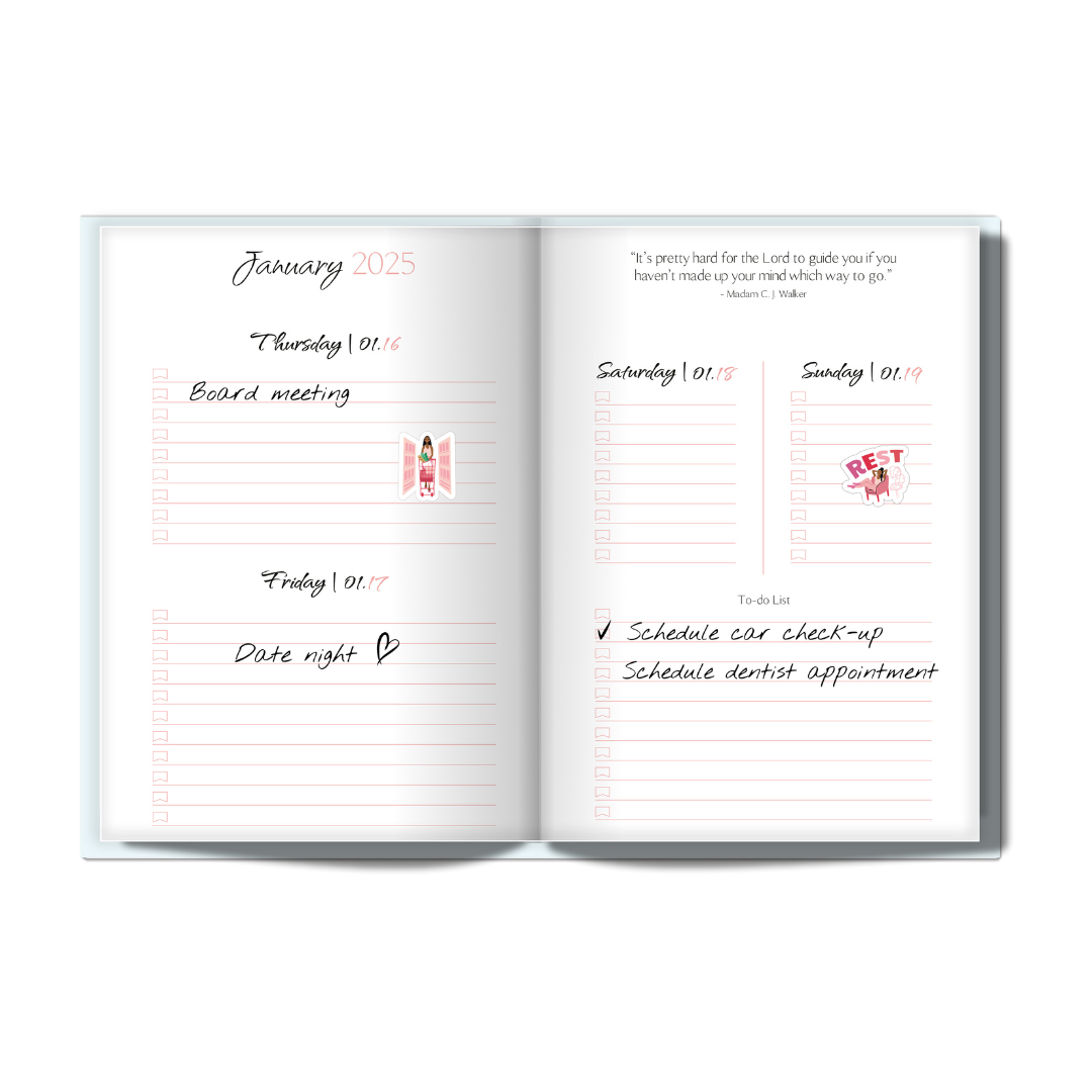 2025 Book'd & Blessed Planner Kit - HARDBOUND BINDING