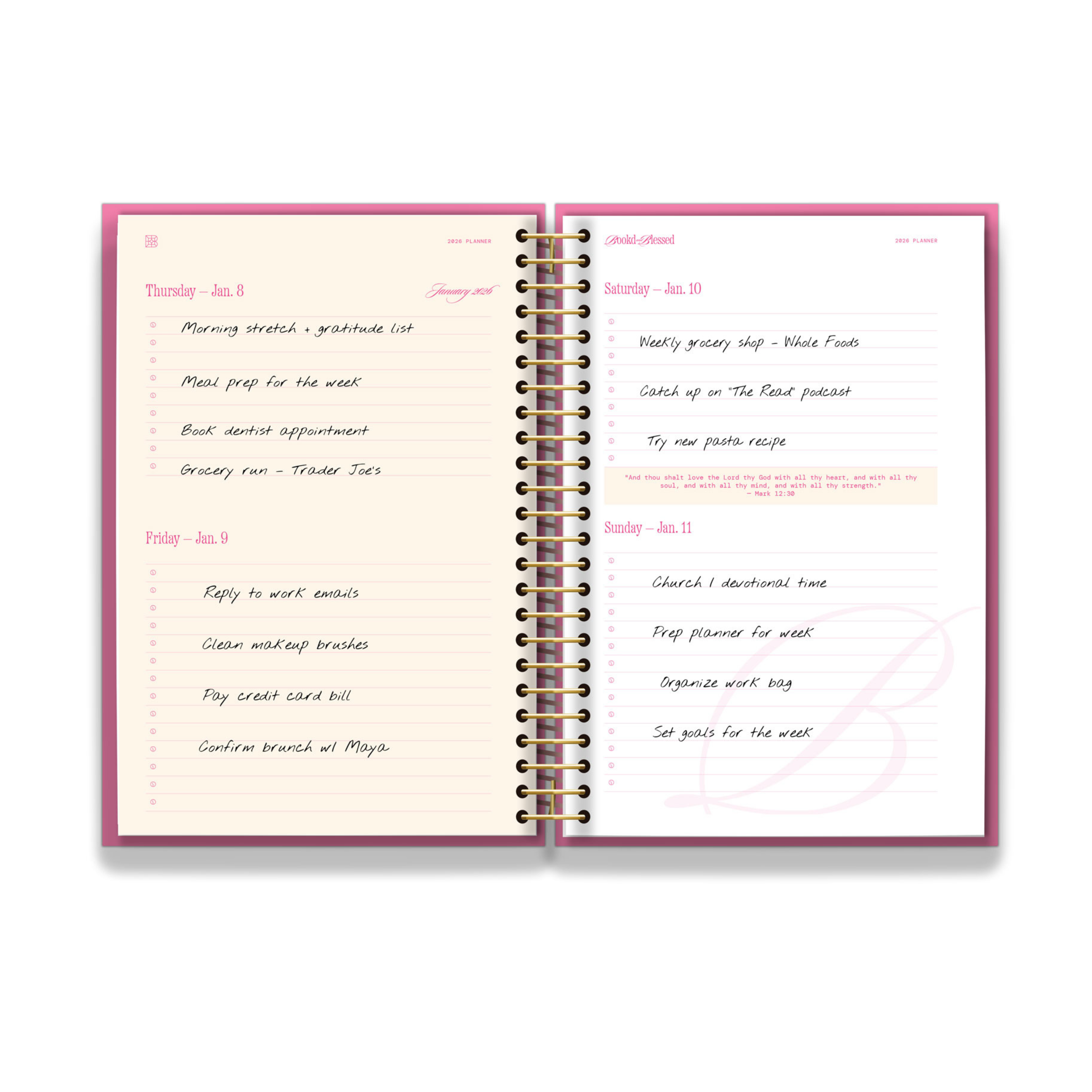 2026 Book'd & Blessed Planner Kit