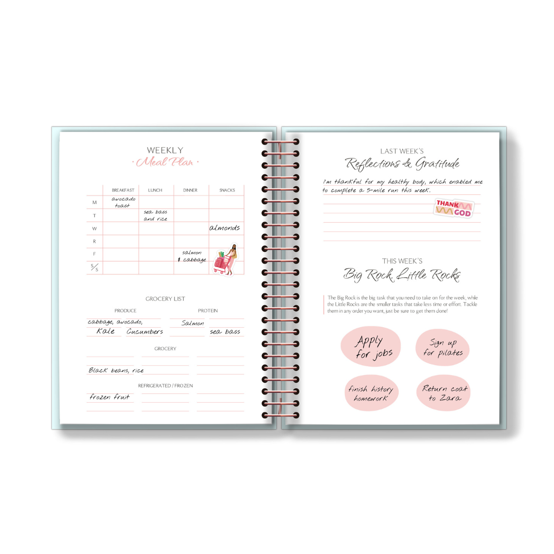 2025 Book'd & Blessed Planner Kit- SPIRAL BINDING