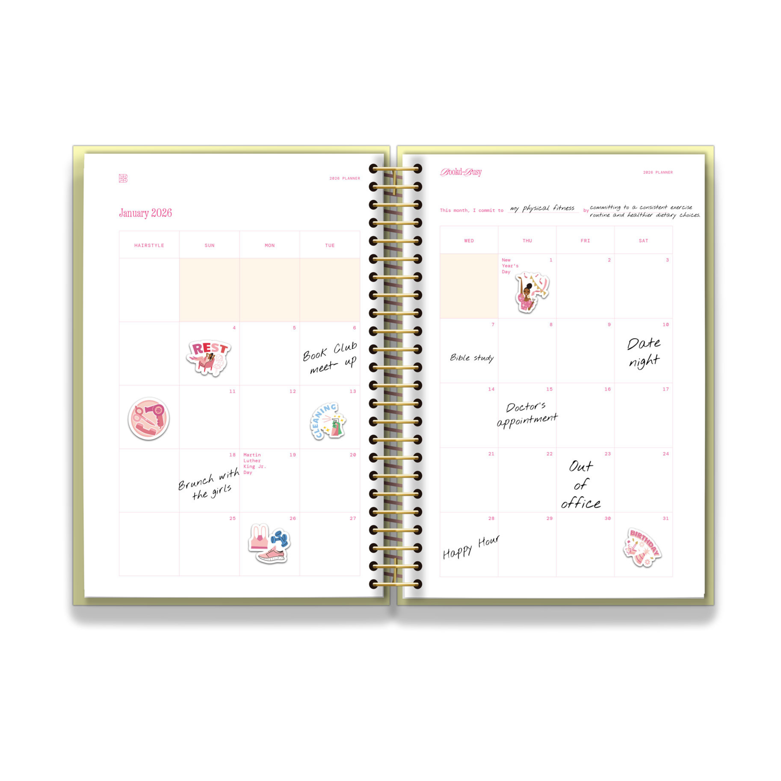 2026 Book'd & Busy Planner Kit