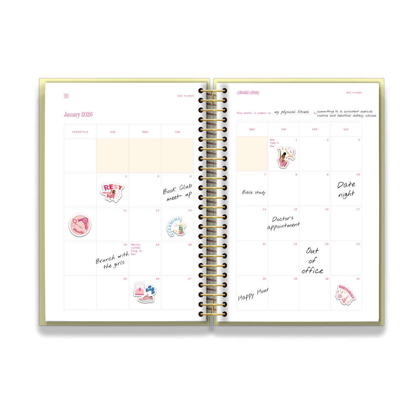 2026 Book'd & Busy Planner Kit