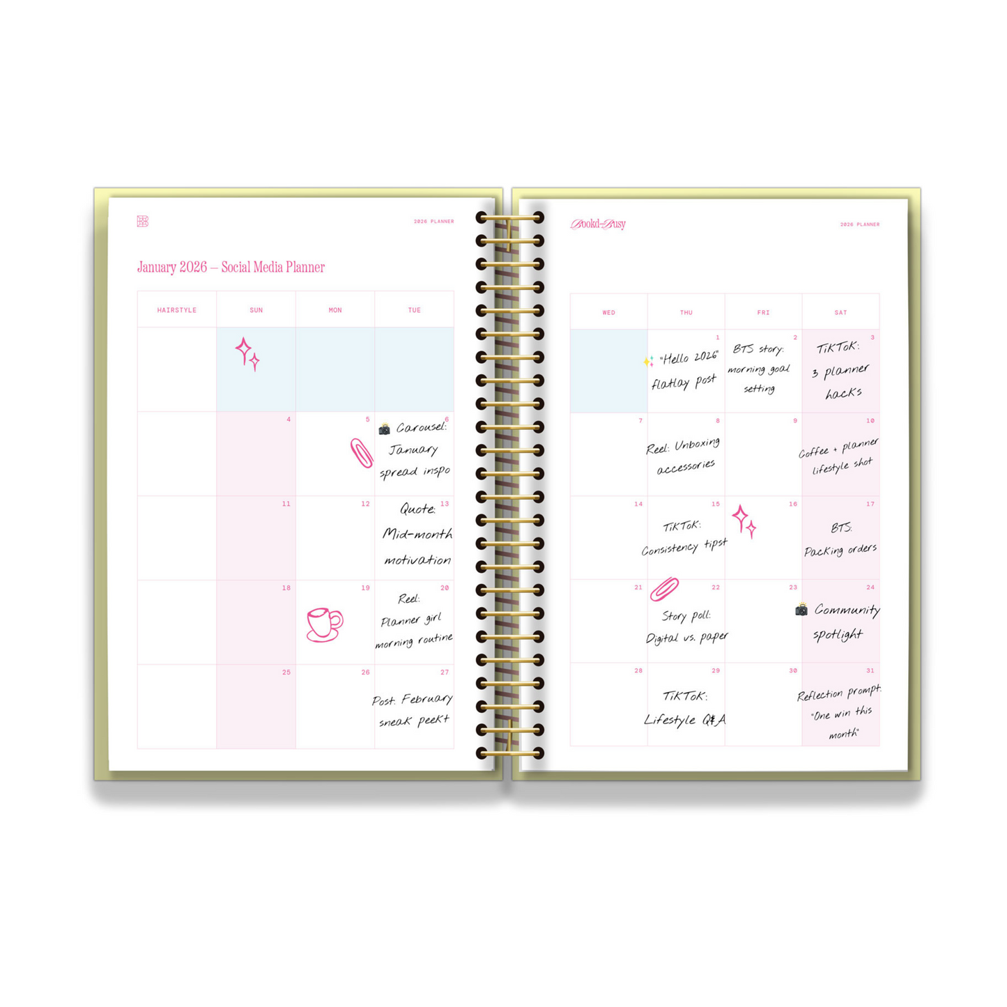 2026 Book'd & Busy Planner Kit
