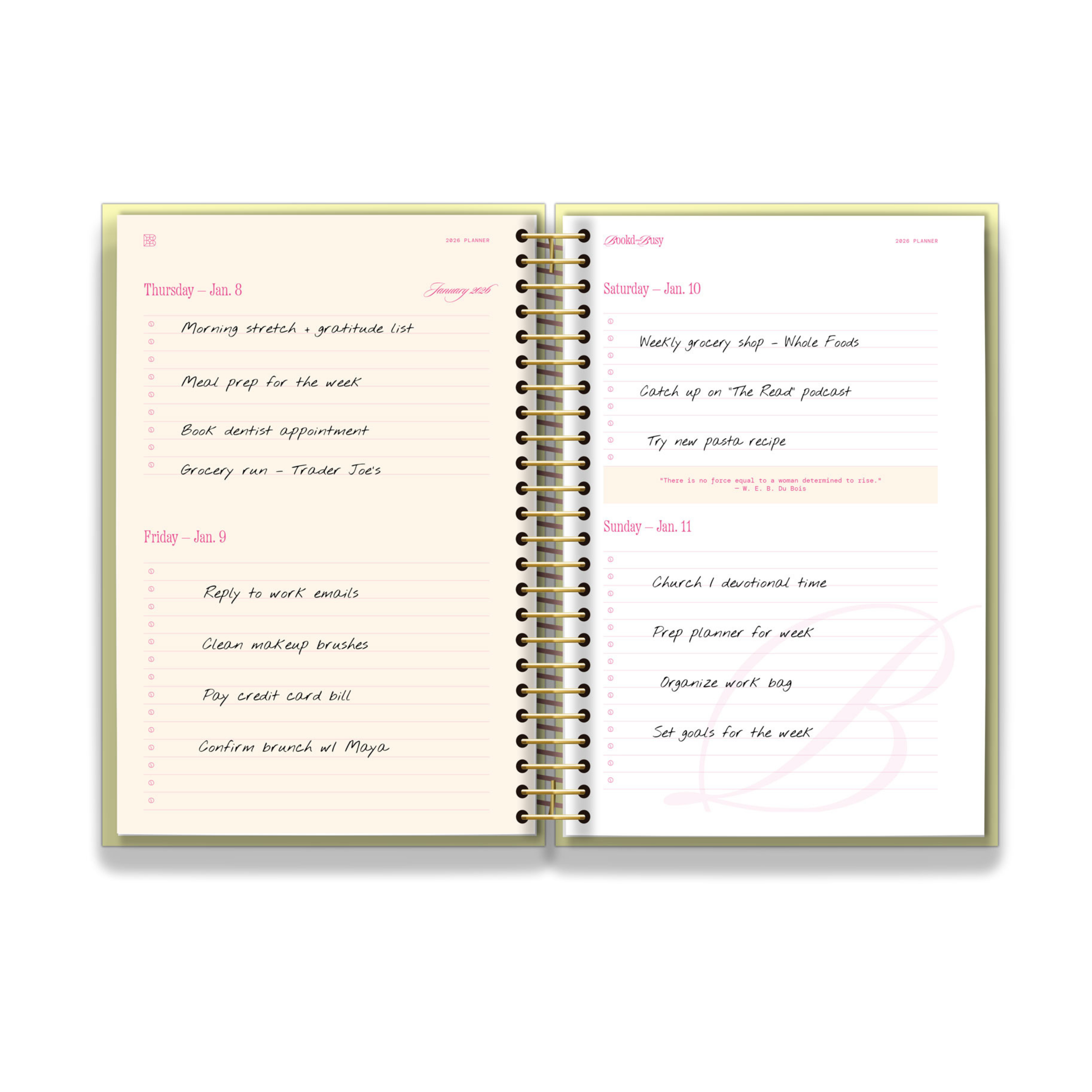 2026 Book'd & Busy Planner Kit