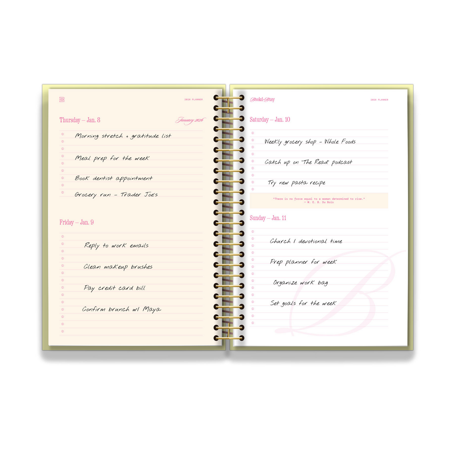 2026 Book'd & Busy Planner Kit