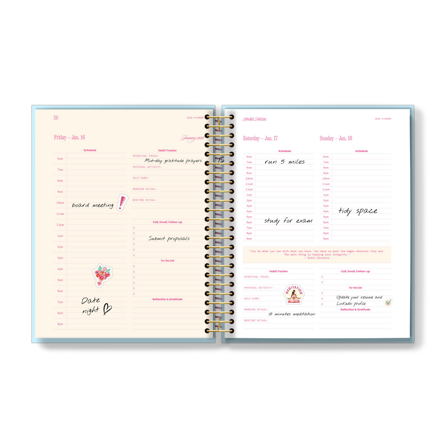2026 Book'd Deluxe Planner Kit