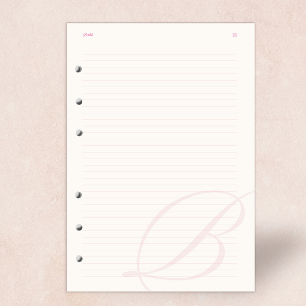 90 Day Notes Insert