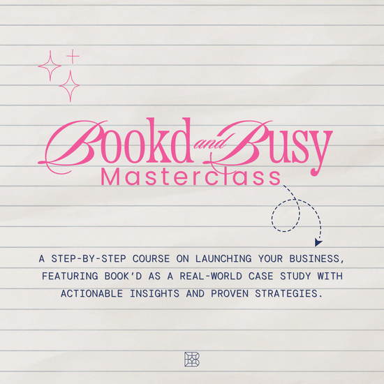 Bookd & Busy Masterclass