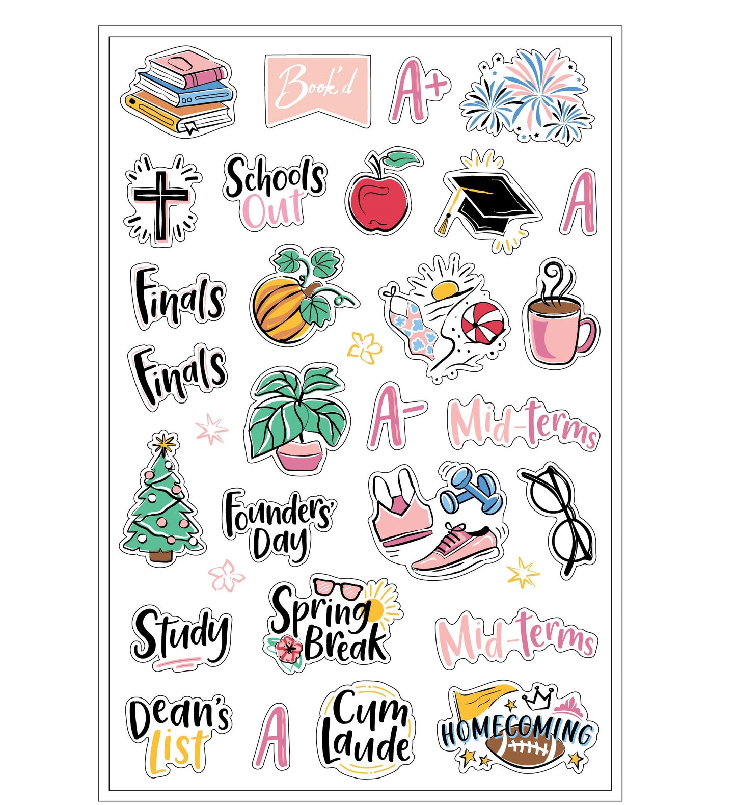 Load image into Gallery viewer, Academic Sticker Set
