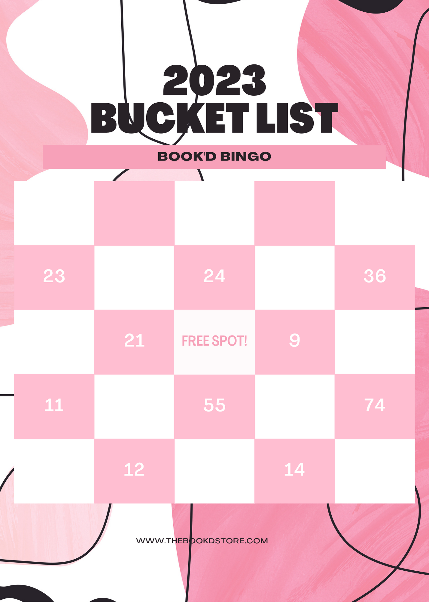 2023 Bucket List Bingo